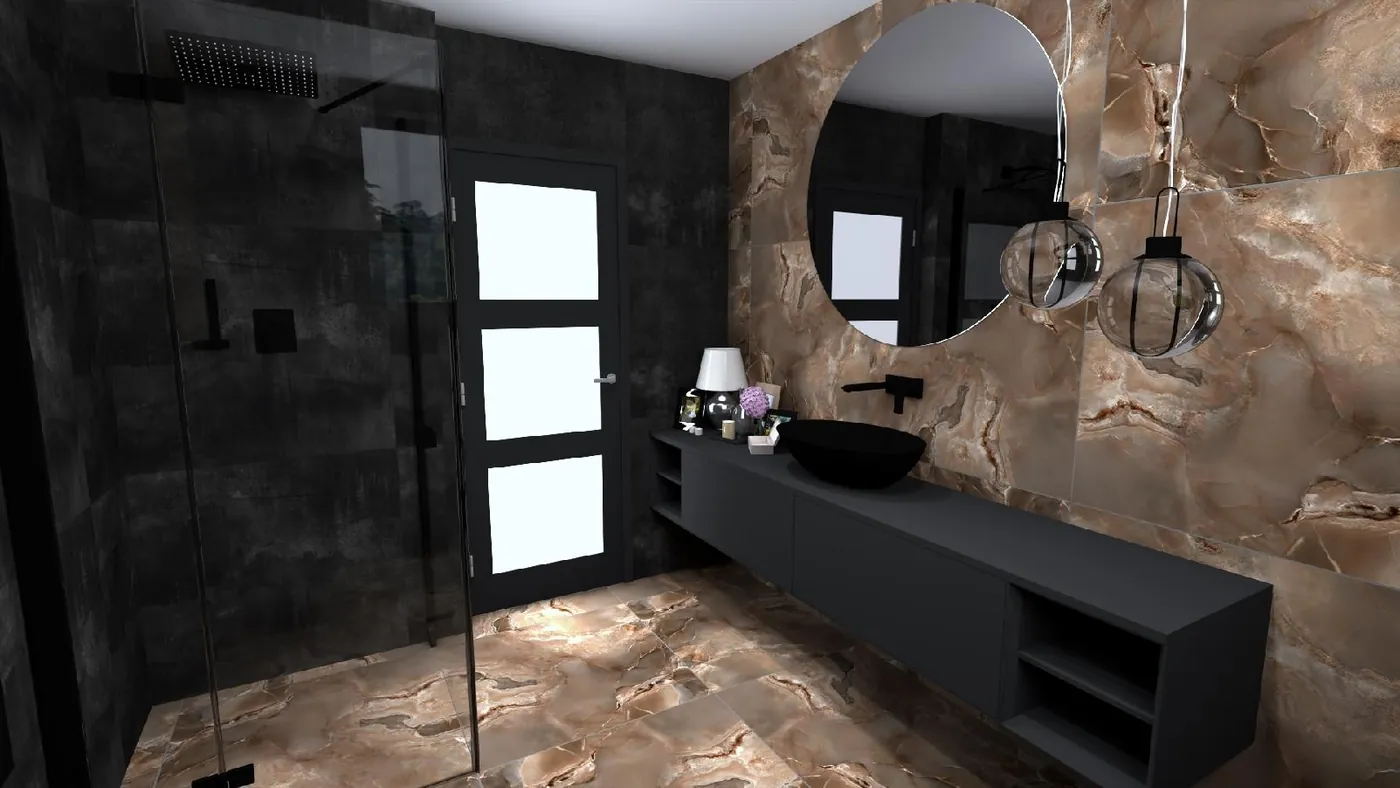 Grafický 3D návrh koupelny